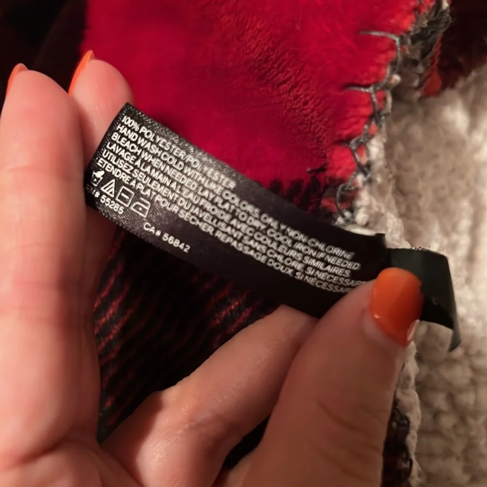 Express Buffalo Plaid Sherpa Cozy Winter Blanket Throw